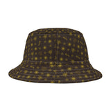 Pstgear Brown Sun and Star Bucket Hat