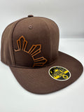 Rising Sun Island Brown SnapBack Hat