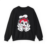 Headphones and Peace Jollibee Unisex Heavy Blend™ Crewneck Sweatshirt