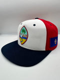 Guam Seal Tri Color Seal SnapBack Hat Brim