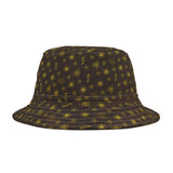 Pstgear Brown Sun and Star Bucket Hat