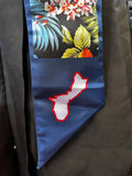 Guam Floral Seal Graduation 2025 Blue Trim Stoles