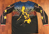 Philippines Faded Sun Bike Jersey MTB Long Sleeve