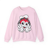 Headphones and Peace Jollibee Unisex Heavy Blend™ Crewneck Sweatshirt