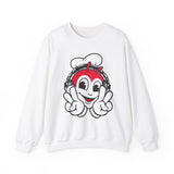 Headphones and Peace Jollibee Unisex Heavy Blend™ Crewneck Sweatshirt