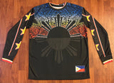 Philippines Faded Sun Bike Jersey MTB Long Sleeve